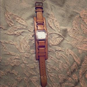 Leather Fossil Watch